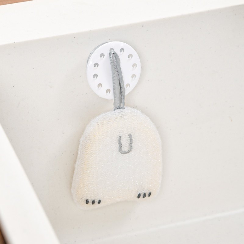 日本洗碗海绵沥水架吸盘免打孔抹布挂架钢丝球收纳架壁挂置物架,淘宝优惠券,粉丝福利购,淘宝优惠卷