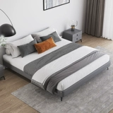 Легкая роскошная минималистская кровать без кроватей без лечения полки кровати татами современная минималистская настройка