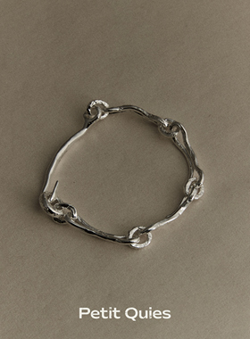PetitQuies简约男女银手工饰品