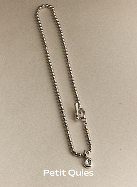 PetitQuies手工纯银珠珠项链