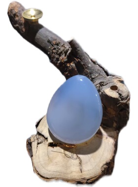 天然蓝玉髓挂坠