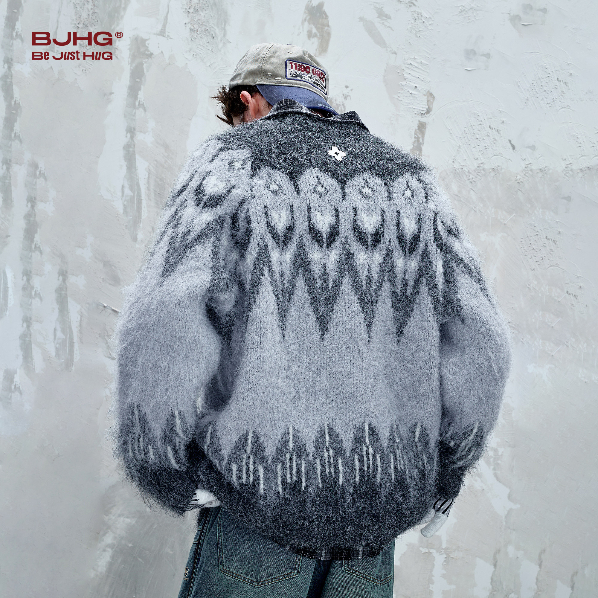 BJHG不计后果费尔岛毛衣男女款秋冬美式潮休闲羊毛针织衫情侣毛衣,淘宝优惠券,粉丝福利购,淘宝优惠卷