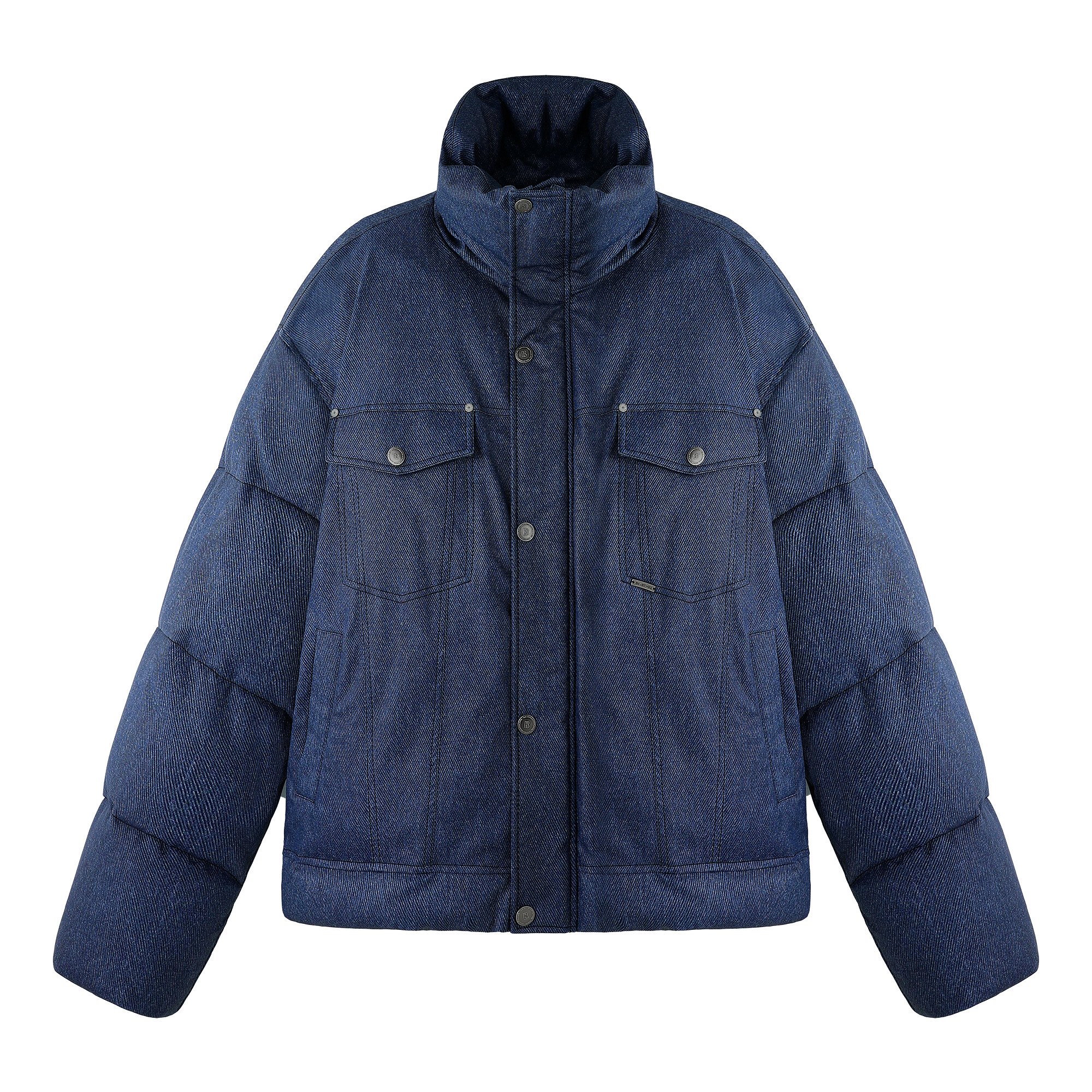 BJHG不计后果仿牛仔棉服外套男款冬装设计感工装夹克棉衣PU皮棉袄,淘宝优惠券,粉丝福利购,淘宝优惠卷