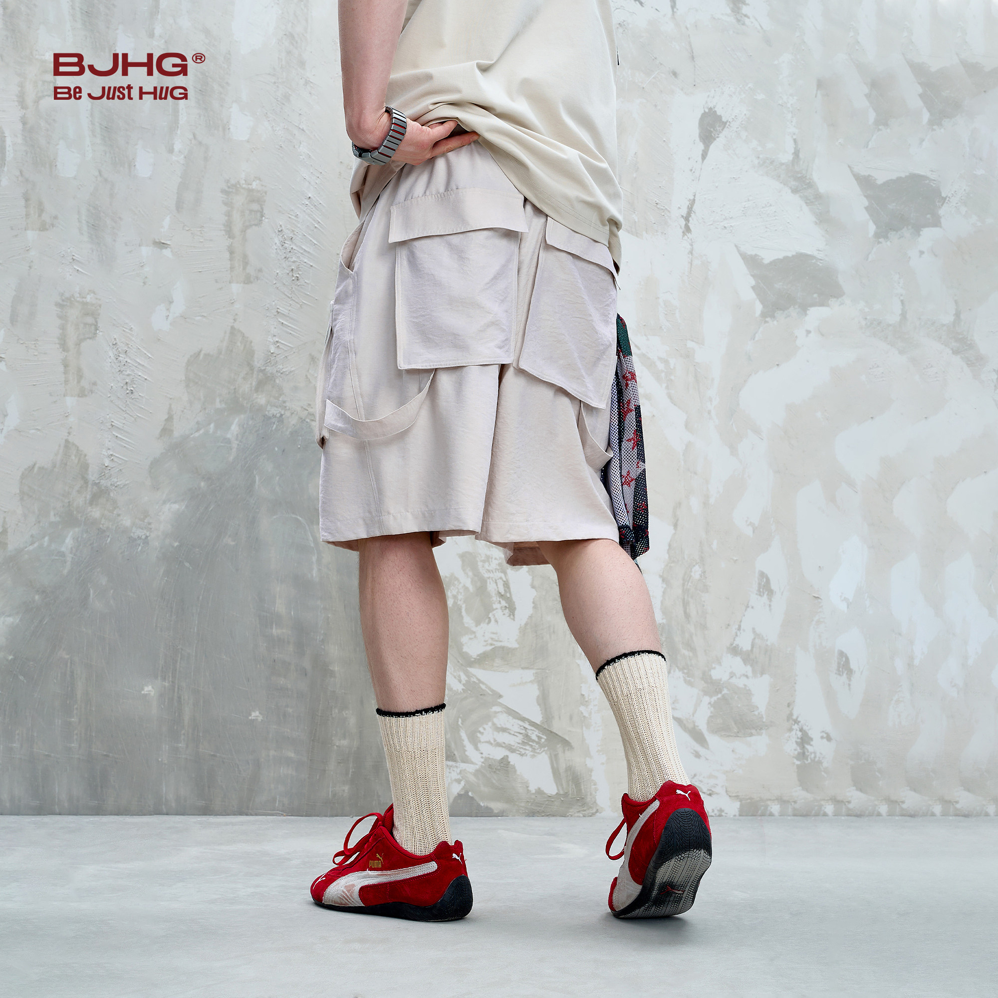 BJHG不计后果美式休闲短裤男款夏季潮牌新款运动宽松情侣五分裤子,淘宝优惠券,粉丝福利购,淘宝优惠卷