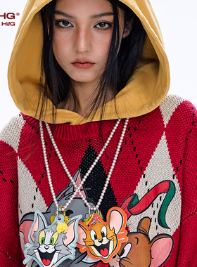 【猫和老鼠联名】BJHG不计后果趣味项链男女款百搭设计感情侣配饰