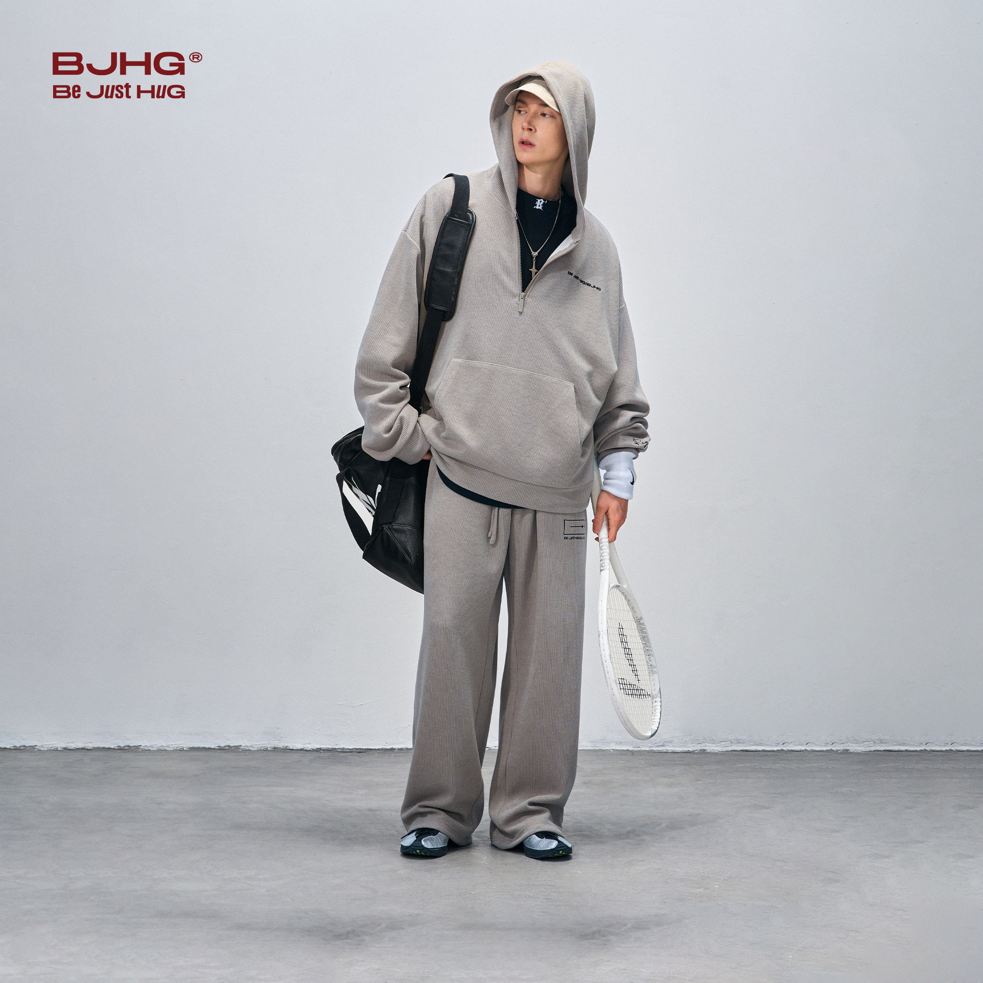 BJHG不计后果灯芯绒连帽卫衣男女款春季休闲裤子美式复古运动套装,淘宝优惠券,粉丝福利购,淘宝优惠卷