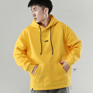 BJHG自制欧美街头连帽卫衣