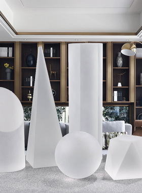 现代简约北欧创意几何水晶摆件