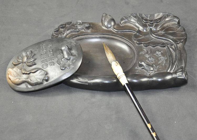 墨海练习毛笔砚台带盖仿古斋选文房四宝得问澄泥砚青蛙学生用,淘宝优惠券,粉丝福利购,淘宝优惠卷