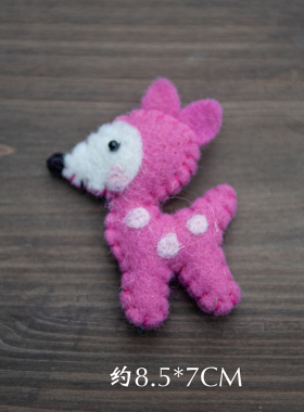 儿童羊毛毡卡通动物摆件摄影道具