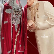 Rental Batasuit for Dumbfounded Huaha Three Sets Back Group Wedding Dresses Ethnic Dresses Xinjiang Wedding Gown