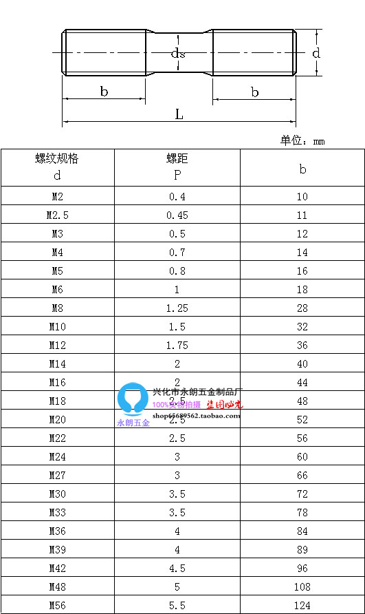 304不锈钢双头螺杆m12定做/双头螺栓m12双头螺丝 两头螺纹