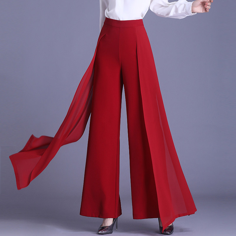 秋冬隐形后拉链垂坠感直筒舞蹈裤 伊蚨休闲裤