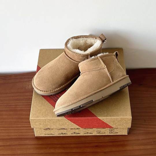 河南桑坡丁大叔羊皮毛一体真皮羊毛经典款雪地靴女冬季短筒大棉鞋