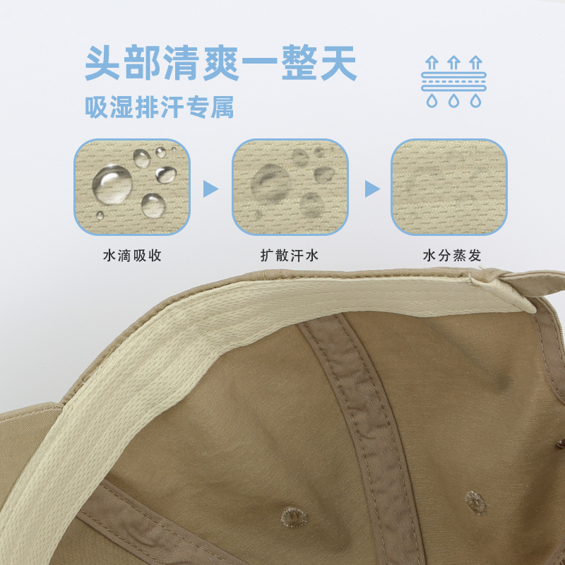 lackpard高顶鸭舌帽女棒球帽显脸小夏韩版纯棉深顶大帽檐防晒软顶