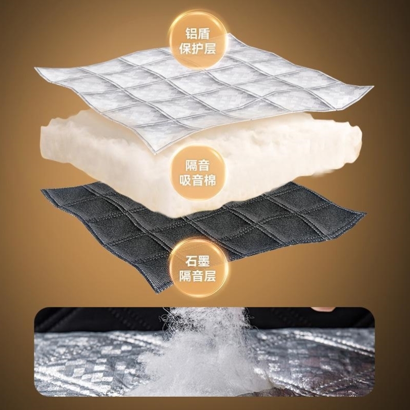 隔音窗帘神器卧室窗户超强临街房间防吵遮光棉防噪音布睡觉专用贴 - 图1