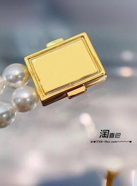淘喜包自主 董洁同款金色锁扣徽标双层珍珠颈链/珍珠Chocker