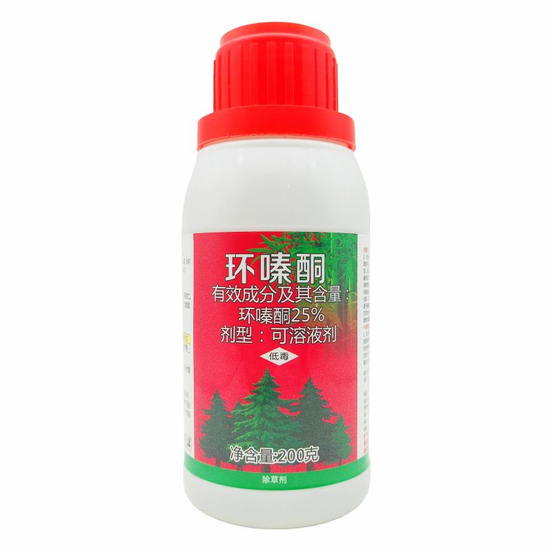 25%环嗪哃环嗪酮还青铜环晴秦酮同农药灭杂草杀草除草烂根剂水剂-图2