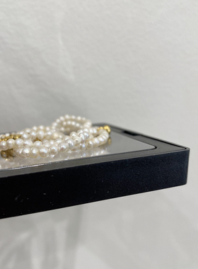 法式天然淡水小米珍珠项链