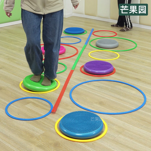 感统跳圈万象组合圆环儿童体能环教具训练器材幼儿塑料大圆圈玩具 - 图0