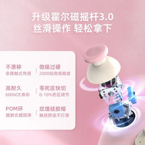 【百元】莱仕达承影无线游戏手柄pc电脑版steam 任天堂Switch2 霍尔1000毫安四背键扳机锁  双影奇境空洞骑士 - 图1