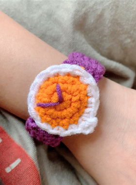 大人亲子都可佩戴毛线创意手链