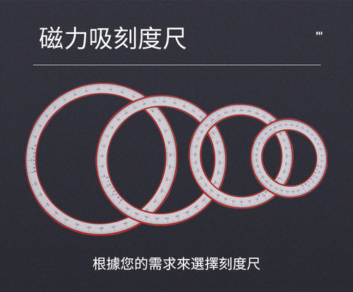 刻度盘磁性角度盘0到360度砂轮动平衡调试砂轮法兰盘刻度台湾普阳 - 图2