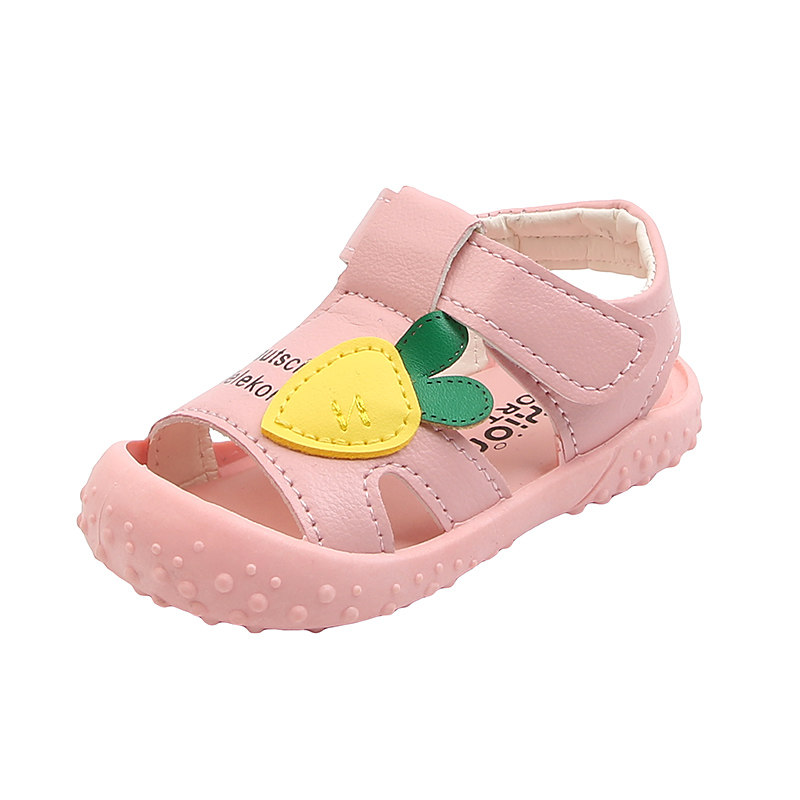 女童凉鞋夏季软底防滑学步鞋包头公主鞋0-1宝宝鞋2岁婴儿鞋男童鞋