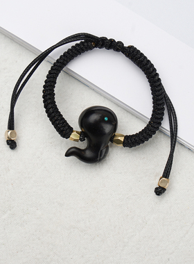 隐山檀木生肖蛇手工手链情侣礼物