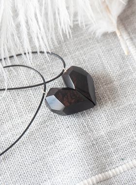 隐山情侣吊坠项链七夕情人节礼物