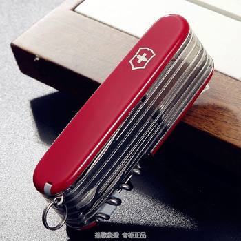 Victorinox Swiss Army Knife Hero 91mm Multifunctional Knife Folding Knife Swiss Sergeant Knife ວັນເດືອນປີເກີດ 1.6795 ສີແດງ