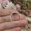Vintage medieval European return 925 silver cordierite ring No. 22