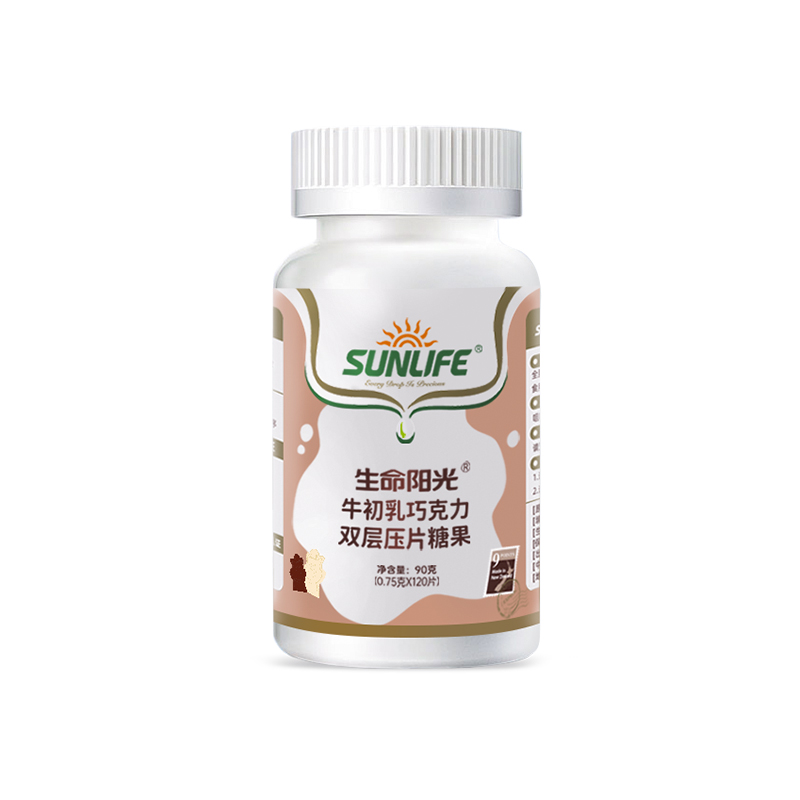 生命阳光牛初乳加钙咀嚼片球蛋白 生命阳光牛初乳
