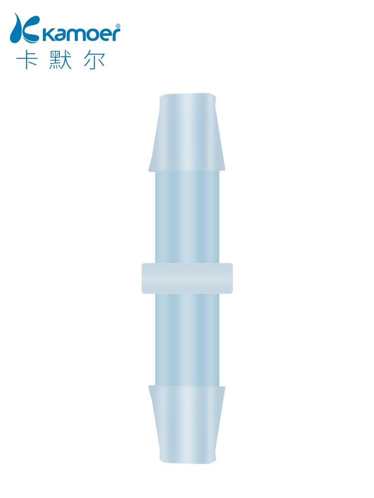 卡默尔直通接头硅胶管塑料宝塔kamoer软管转接头管对接PP二通接头-图3
