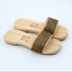 Yuanzhen new simple one-line couple home wooden slippers