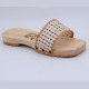 Yuanzhen new simple one-line couple home wooden slippers