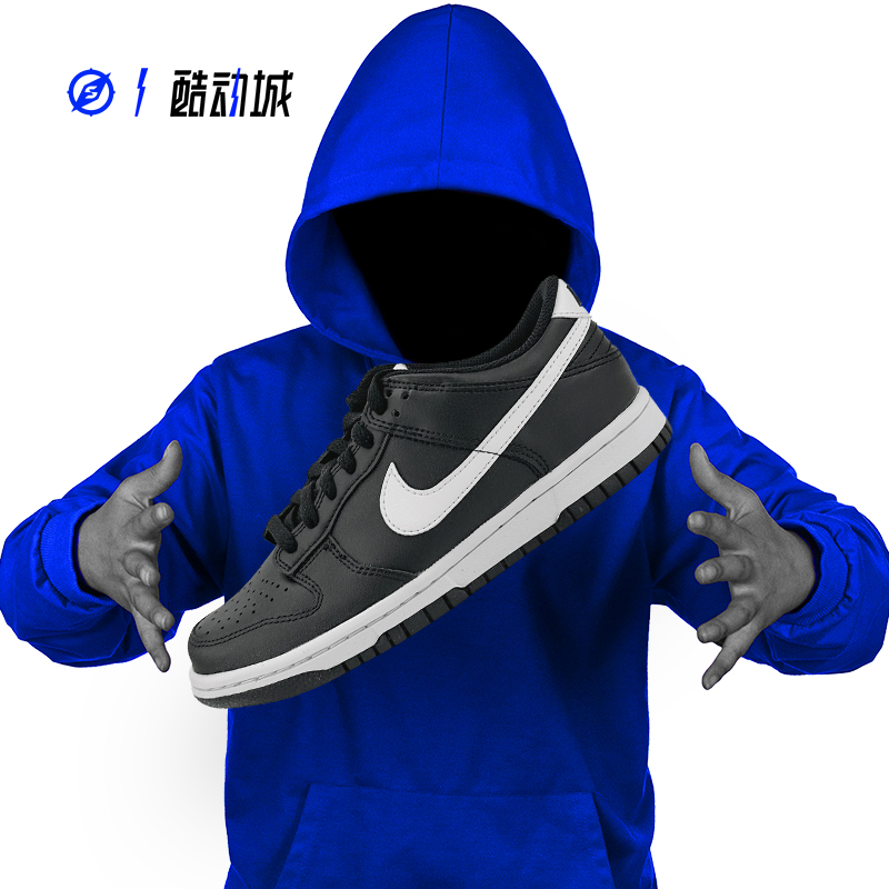 NIKE DUNK LOW黑白熊猫男女低帮复古休闲板鞋DD1391-DD1390-100-图2