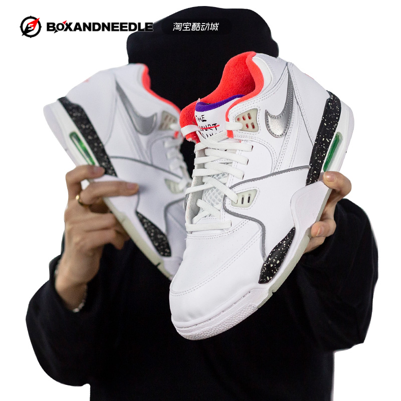 指南针 NIKE AIR FLIGHT89外星人男子中帮复古篮球鞋BQ4212-102-图1