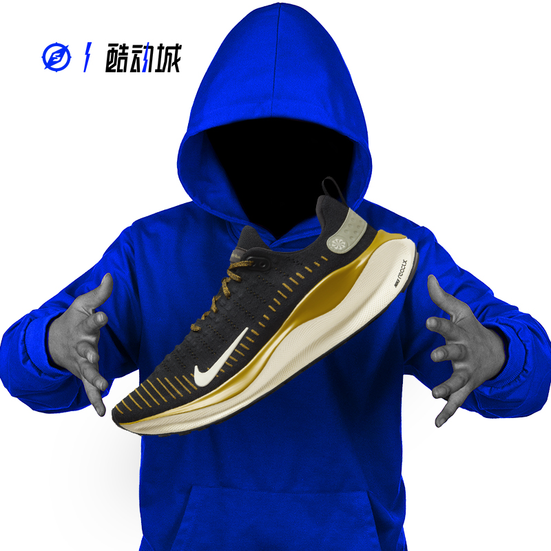 NIKE REACT INFINITY RUN FLYKNIT 4 男子低帮跑步鞋 DR2665-101 - 图0