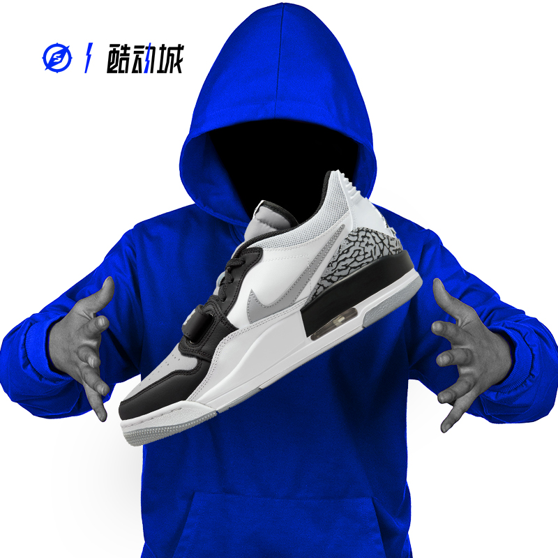 AIR JORDAN LEGACY AJ312三合一LOW爆裂纹男低帮篮球鞋CD9054-105 - 图0