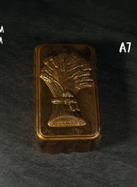 vintage黄铜法国厨具高端紫铜厨房平底锅欧式家居复古样板间拍摄