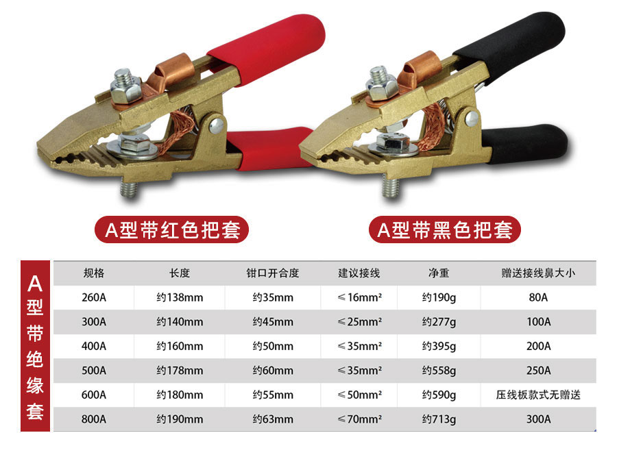 全铜接地夹C型接地夹300A500A800A1000A 大功率全铜地线钳加厚 - 图3