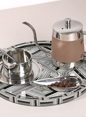 设计师推荐客厅茶几咖啡壶摆件