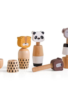 样板房儿童房木制摆件