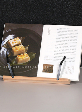 新中式风格样板间厨房摆件装饰菜谱书架不锈钢锅铁锅软装饰品