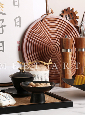 新中式样板间厨房仿真糕点