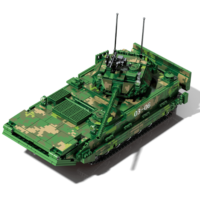 中国积木大型99A主战坦克高难度拼装男孩子玩具遥控军事模型成人 - 图3