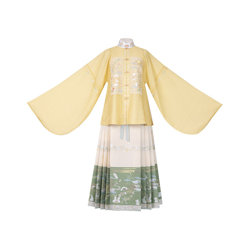 重回汉唐溶溶月竖领对襟袄明制汉服女秋冬穿孔收腰新国风马面裙,淘宝优惠券,粉丝福利购,淘宝优惠卷