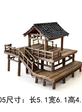 鱼缸造景国风凉亭微景观摆件