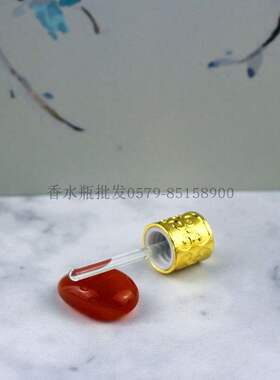 3ml迪拜复古香水玻璃瓶精油 香精瓶 合金纹绣色料瓶 化妆 单个装